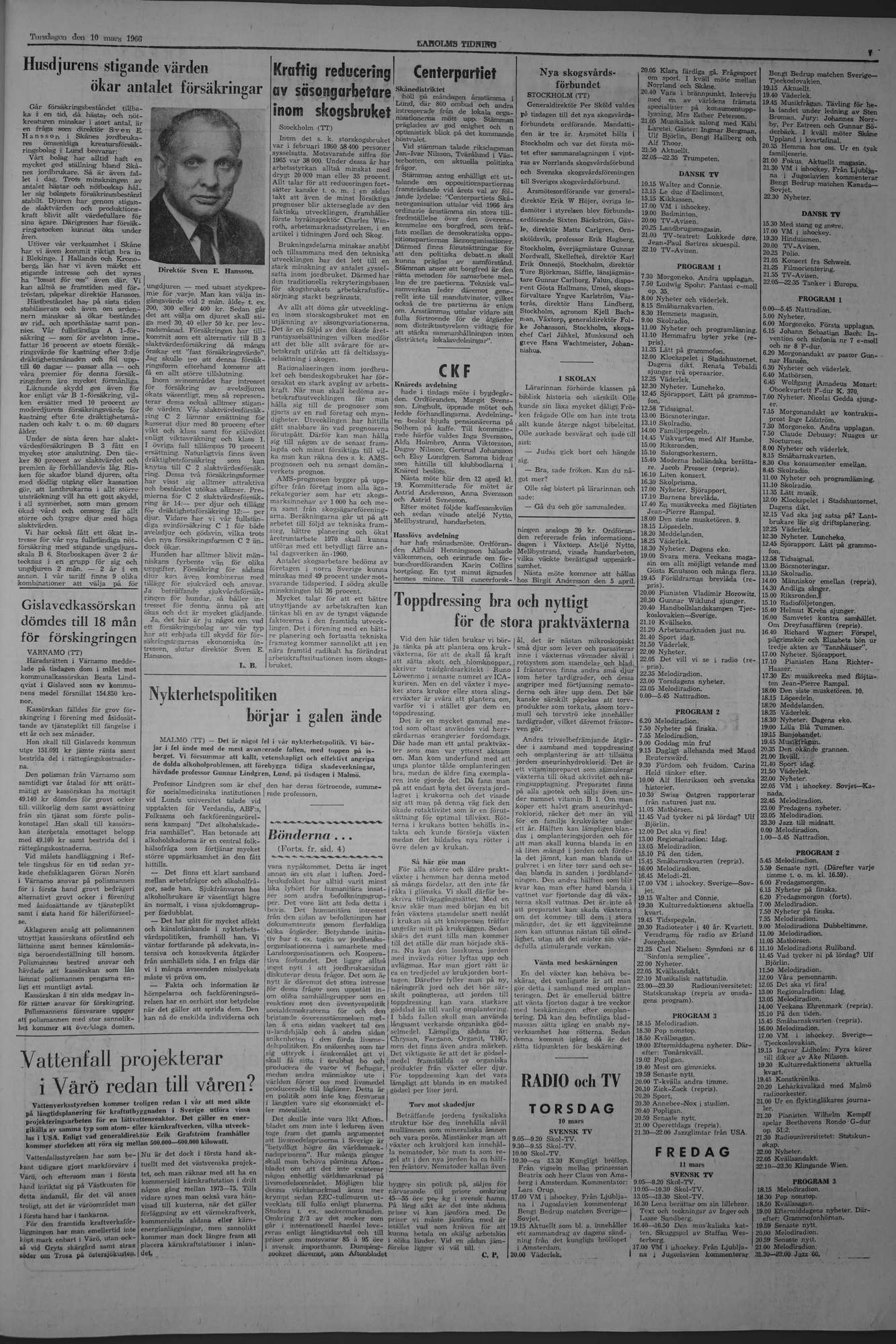 Laholms Tidning Torsdag 10 mars 1966, sida 7