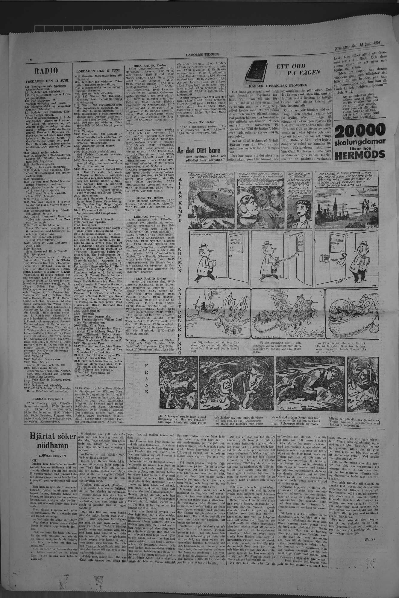 Laholms Tidning Fredag 14 juni 1957, sida 6