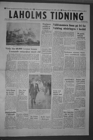 Förstasidan, Måndag 15 april 1957