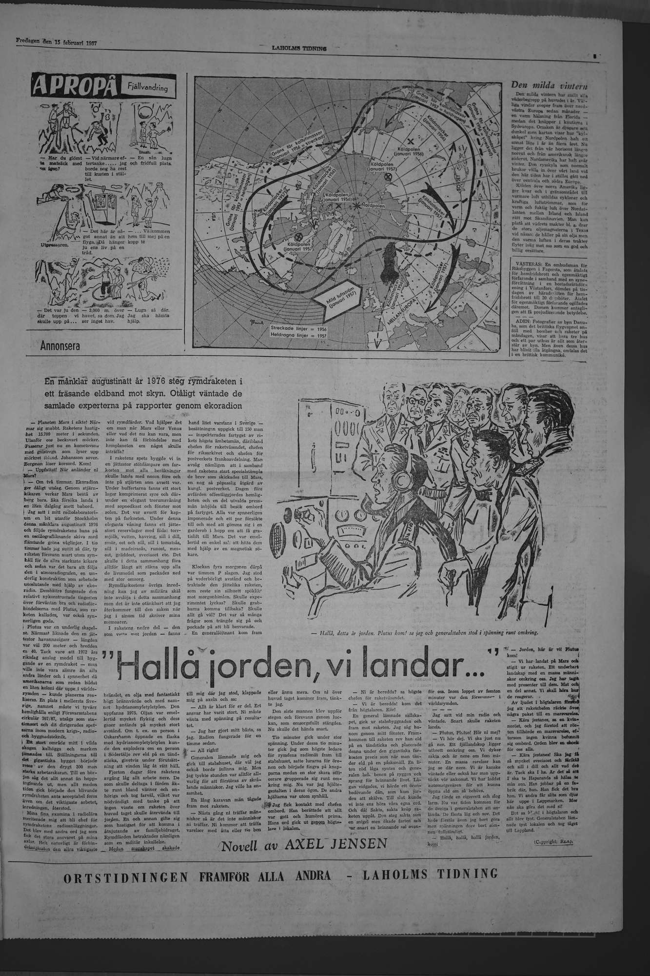 Laholms Tidning Fredag 15 februari 1957, sida 5