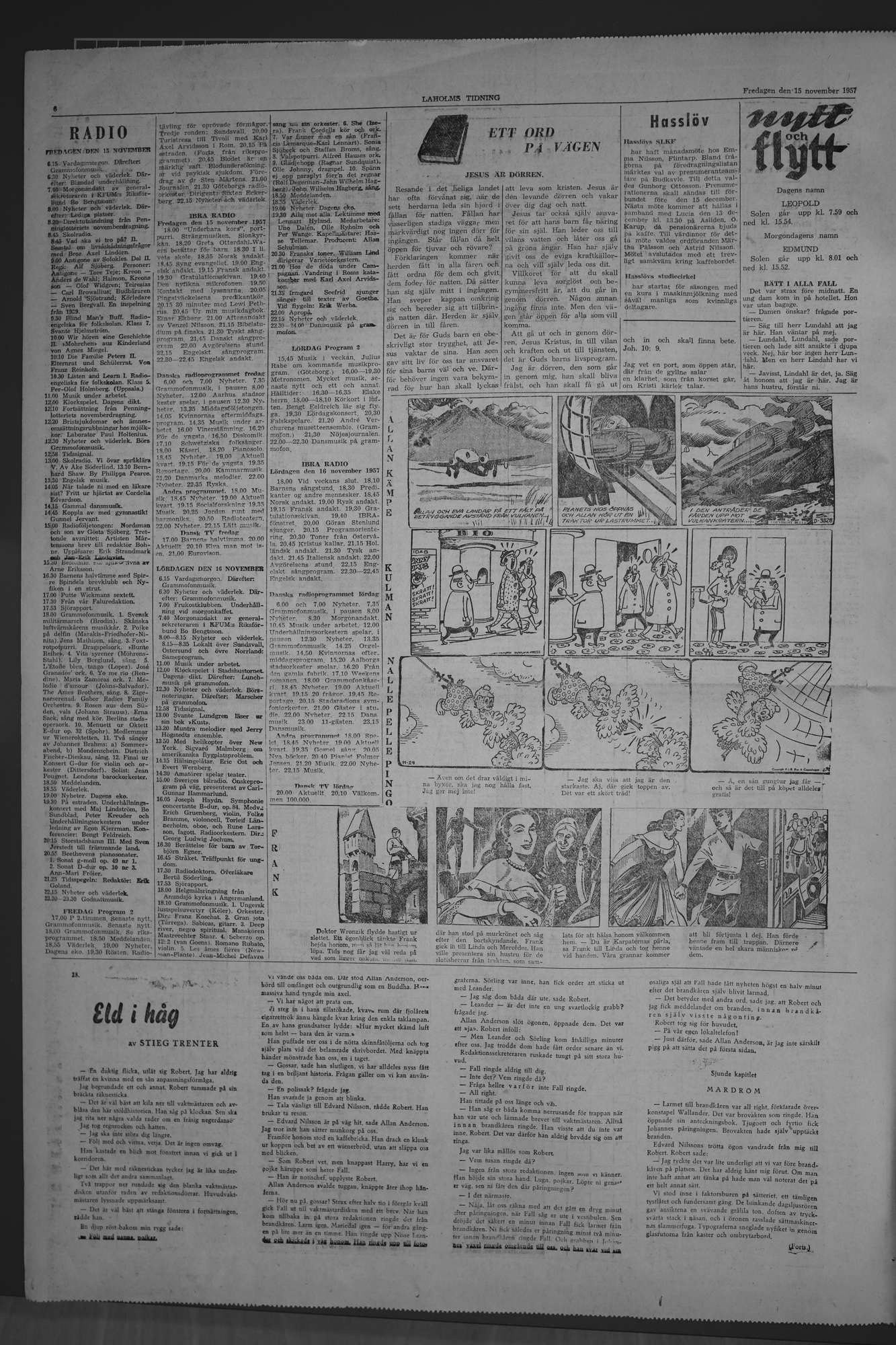 Laholms Tidning Fredag 15 november 1957, sida 6