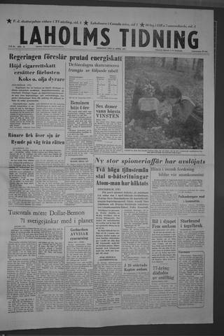 Förstasidan, Tisdag 16 april 1957