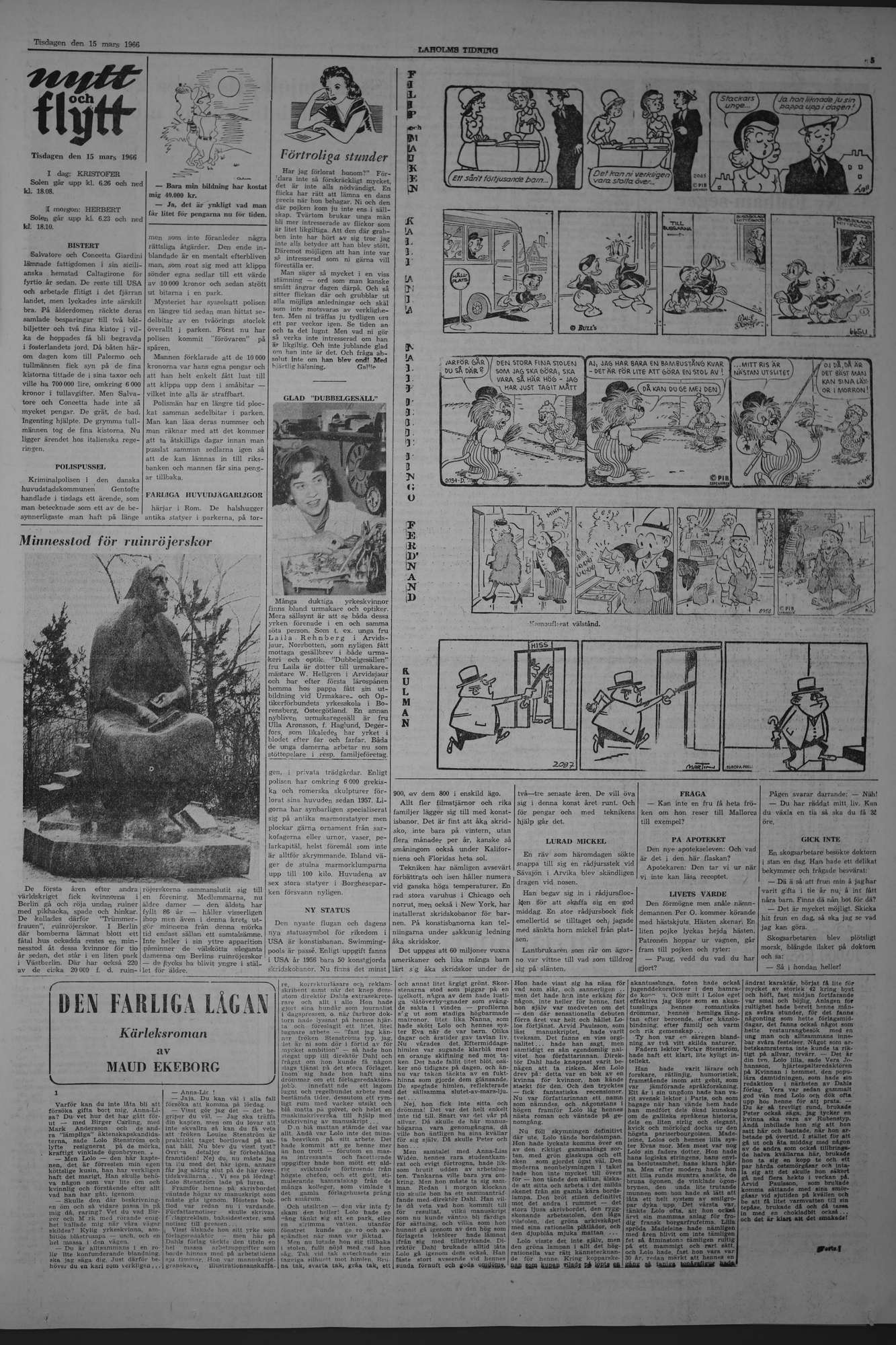 Laholms Tidning Tisdag 15 mars 1966, sida 5