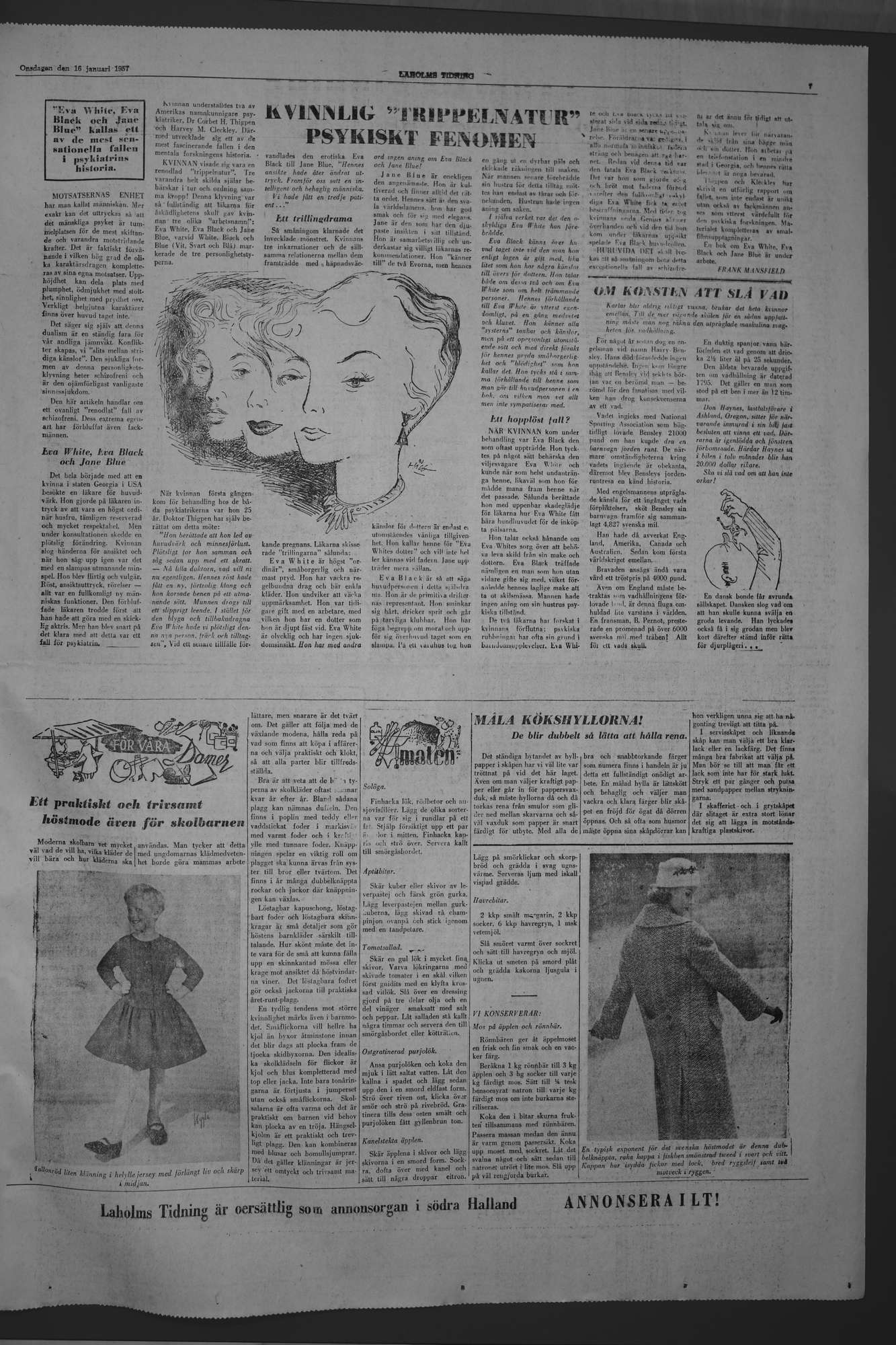 Laholms Tidning Onsdag 16 januari 1957, sida 7
