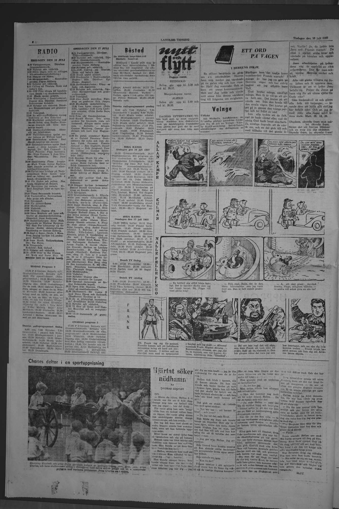 Laholms Tidning Tisdag 16 juli 1957, sida 6