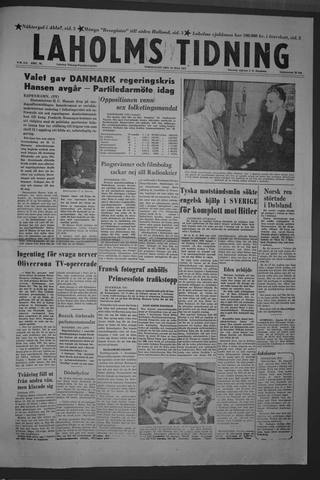 Förstasidan, Torsdag 16 maj 1957