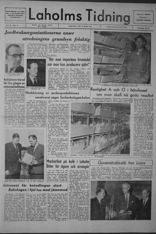 Förstasidan, Onsdag 16 mars 1966