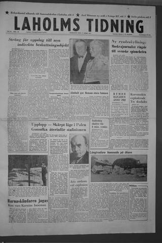 Förstasidan, Onsdag 17 april 1957
