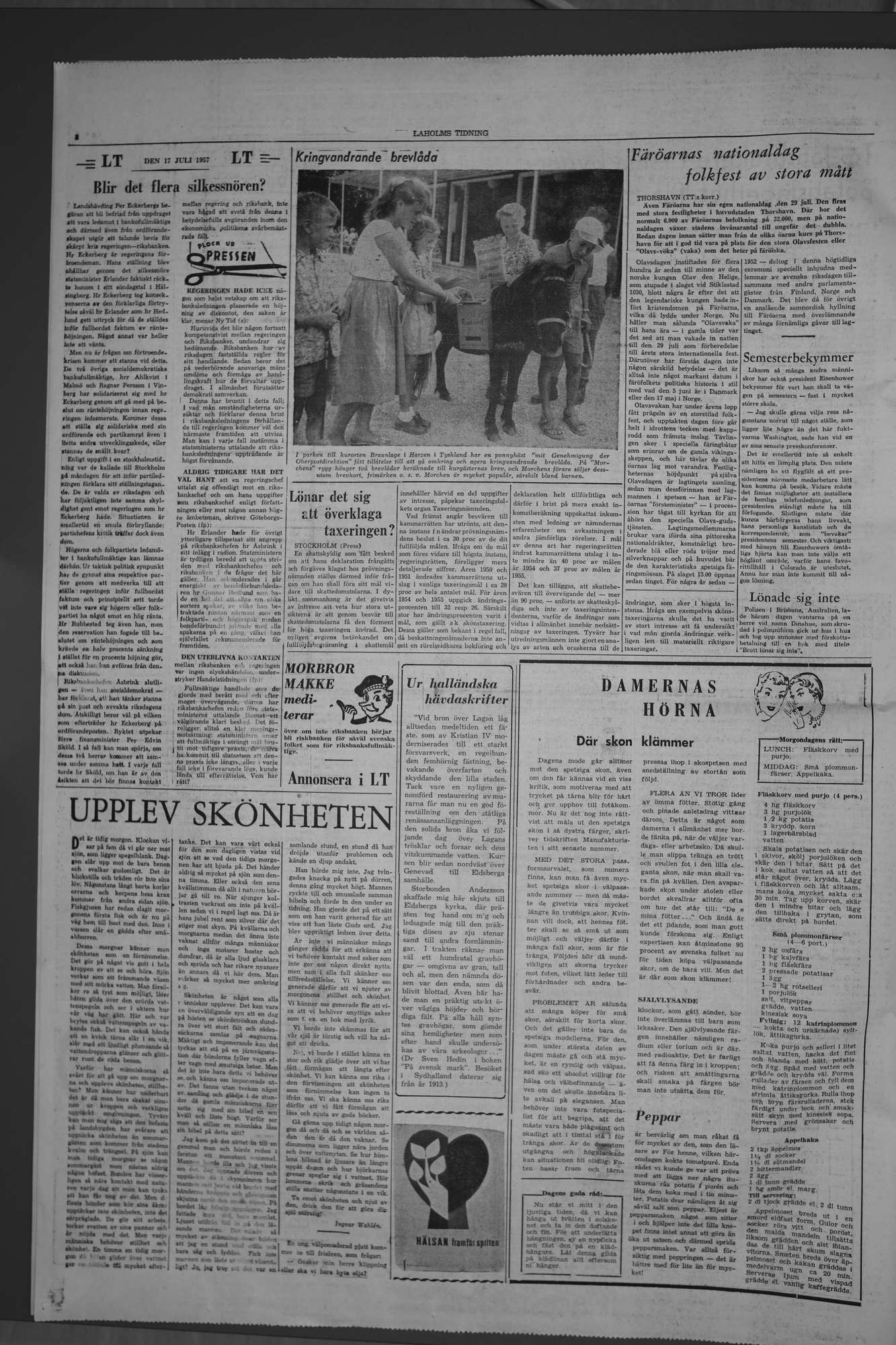 Laholms Tidning Onsdag 17 juli 1957, sida 4