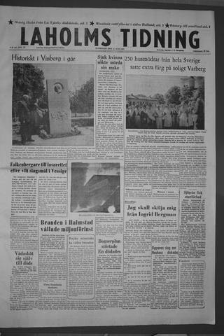 Förstasidan, Måndag 17 juni 1957