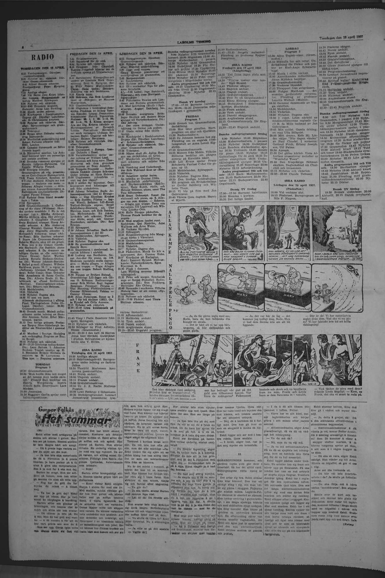 Laholms Tidning Torsdag 18 april 1957, sida 6