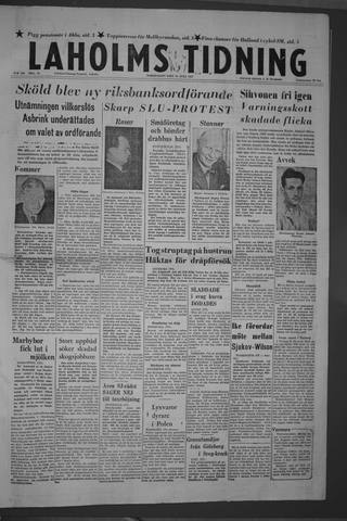 Förstasidan, Torsdag 18 juli 1957