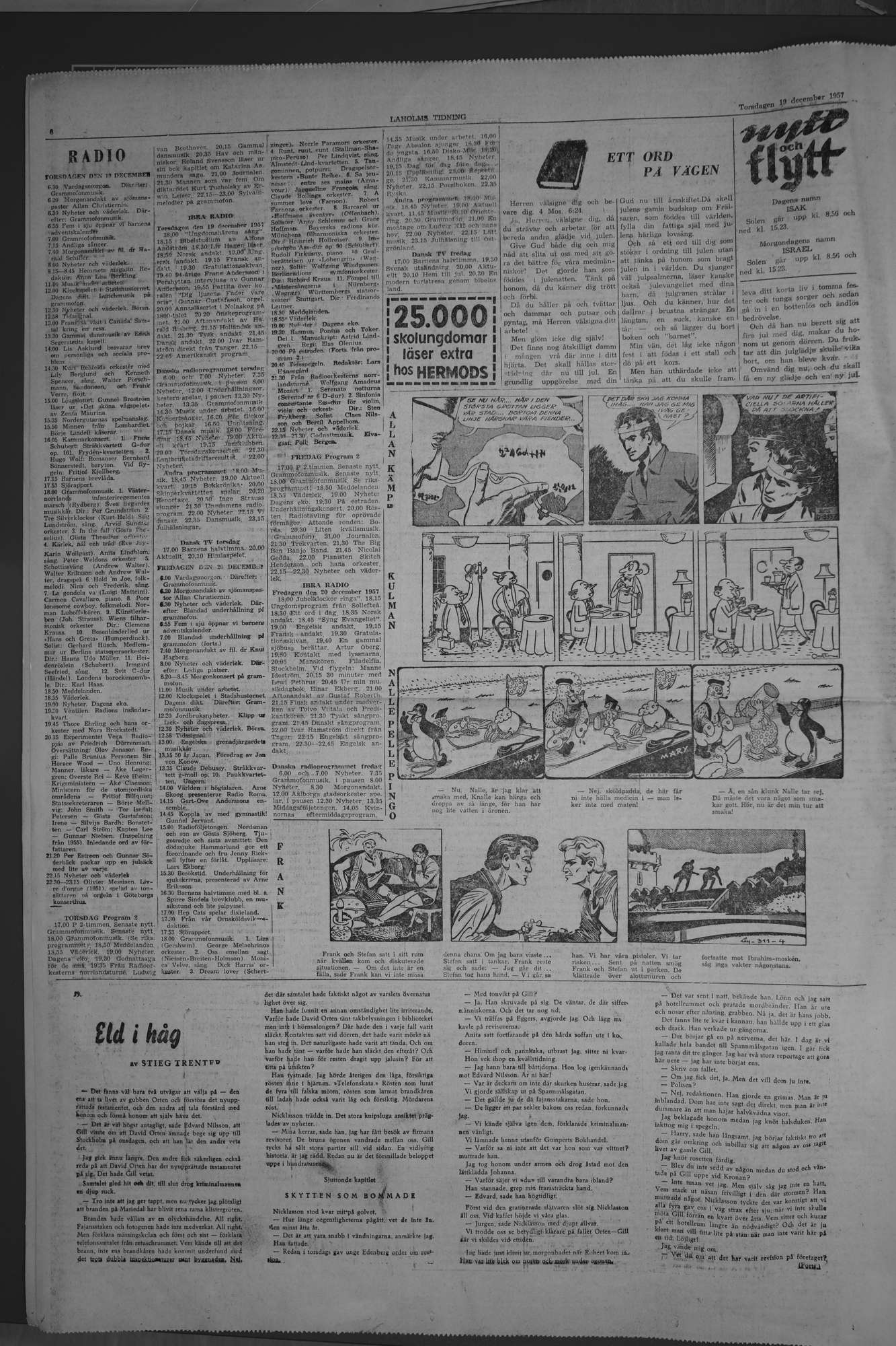 Laholms Tidning Torsdag 19 december 1957, sida 6