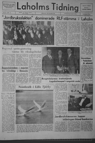 Förstasidan, Lördag 19 mars 1966