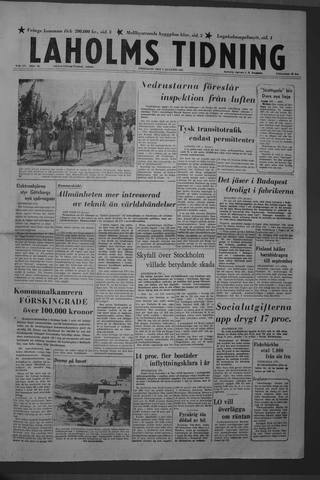 Förstasidan, Fredag 2 augusti 1957