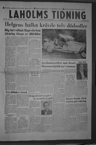 Förstasidan, Måndag 2 december 1957