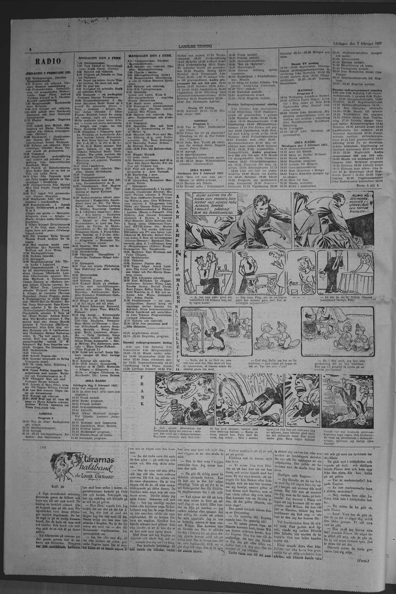 Laholms Tidning Lördag 2 februari 1957, sida 6