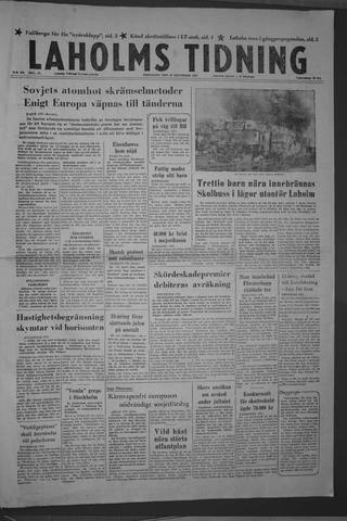 Förstasidan, Fredag 20 december 1957