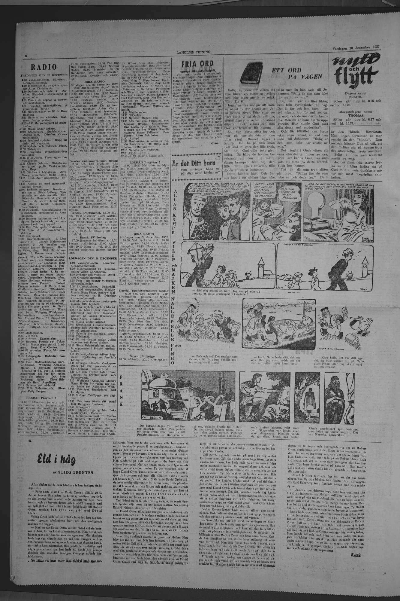 Laholms Tidning Fredag 20 december 1957, sida 6