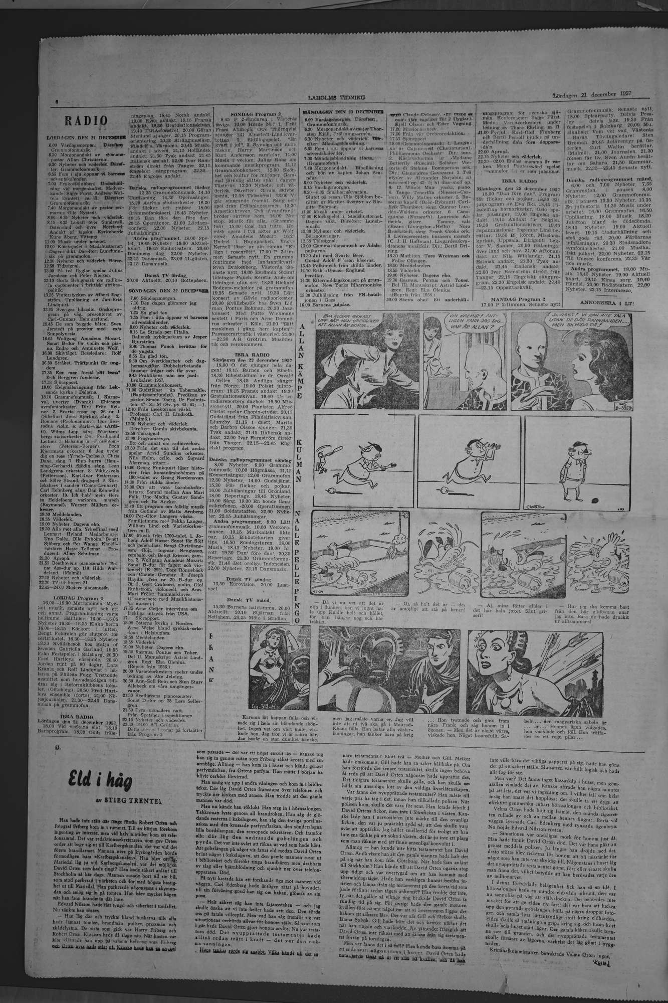 Laholms Tidning Lördag 21 december 1957, sida 6