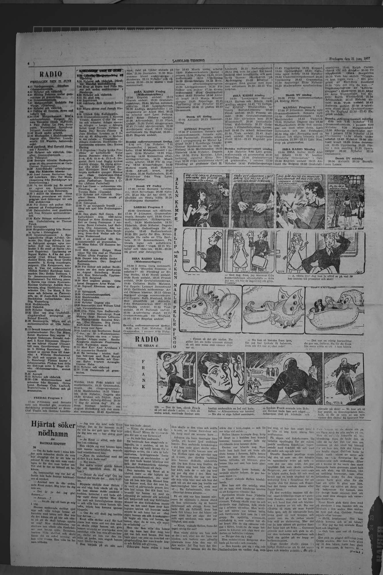 Laholms Tidning Fredag 21 juni 1957, sida 6