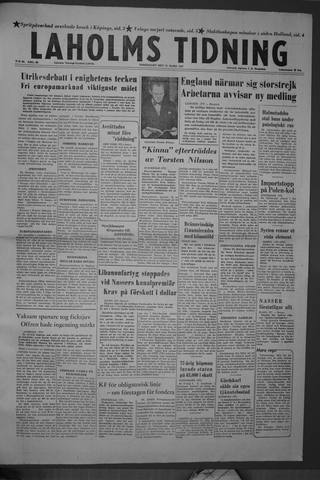 Förstasidan, Torsdag 21 mars 1957