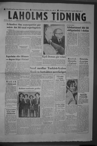 Förstasidan, Måndag 21 oktober 1957