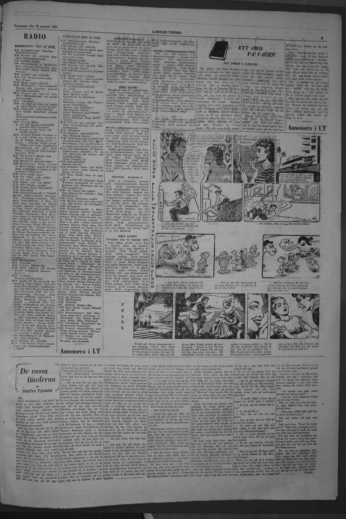Laholms Tidning Torsdag 22 augusti 1957, sida 5