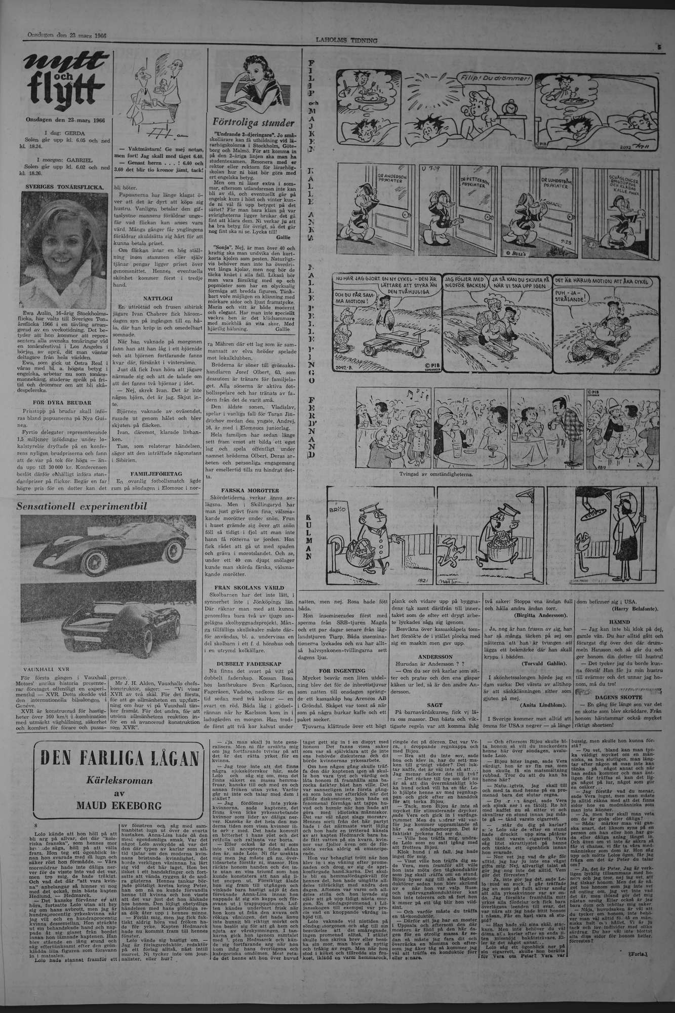 Laholms Tidning Onsdag 23 mars 1966, sida 5
