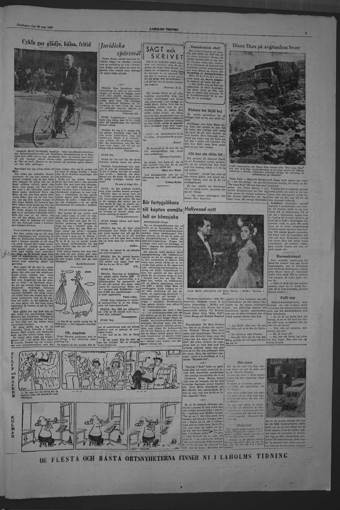 Laholms Tidning Onsdag 22 maj 1957, sida 7