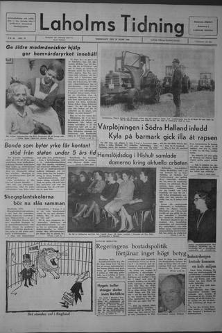 Förstasidan, Torsdag 24 mars 1966