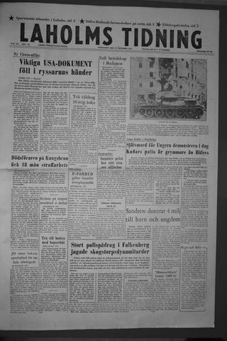 Förstasidan, Onsdag 23 oktober 1957