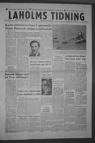 Förstasidan, Onsdag 24 april 1957