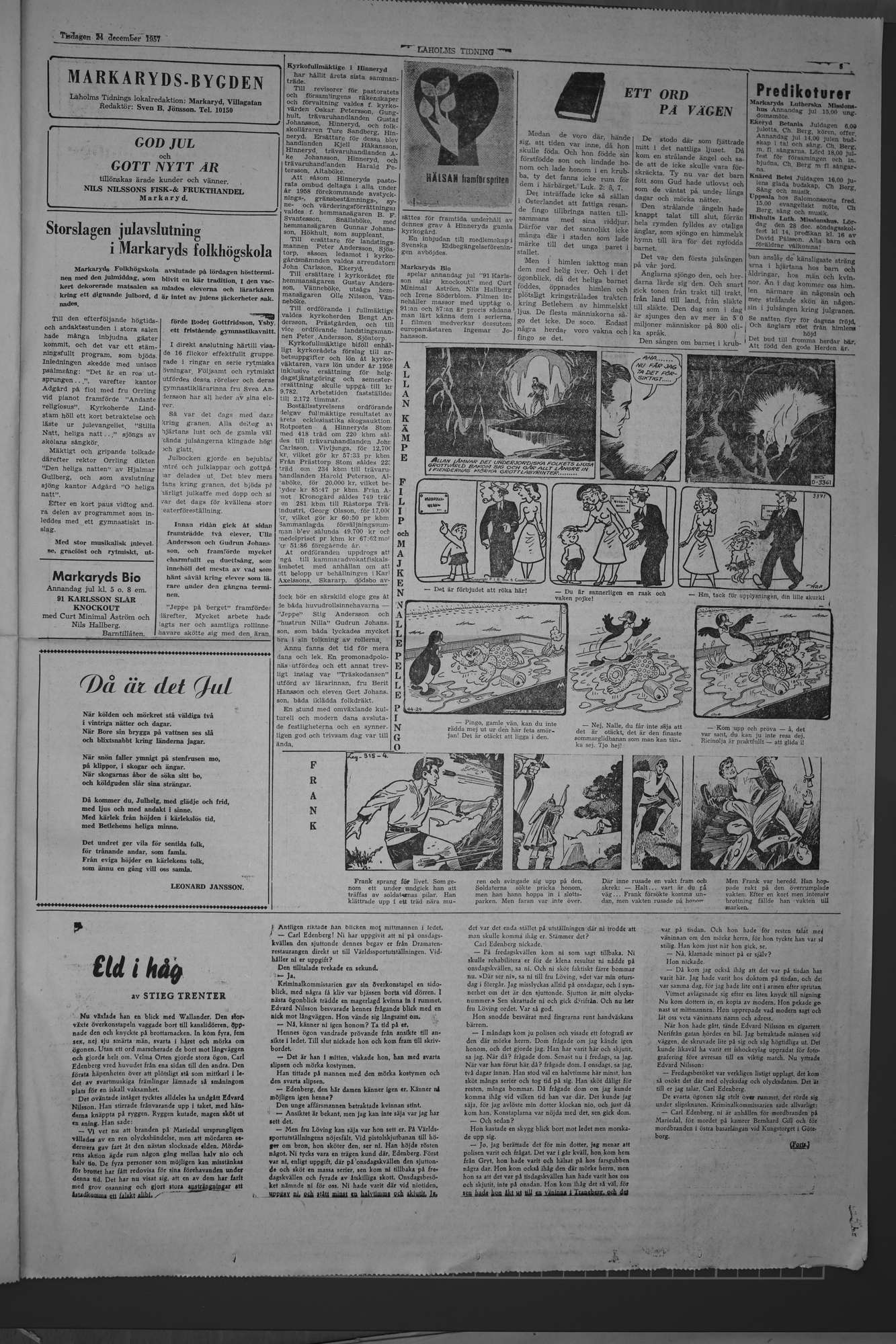 Laholms Tidning Tisdag 24 december 1957, sida 5