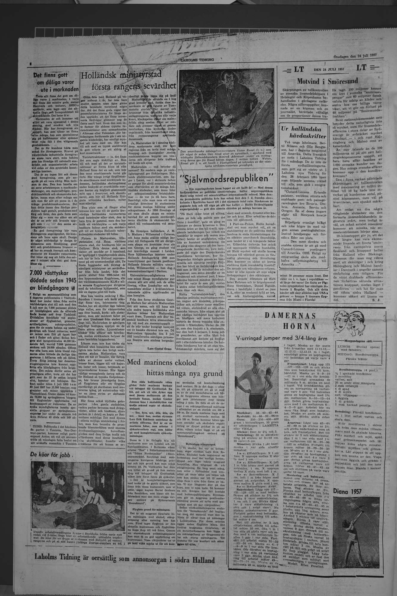 Laholms Tidning Onsdag 24 juli 1957, sida 4