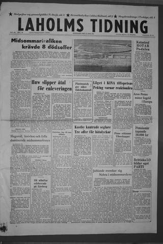 Förstasidan, Måndag 24 juni 1957
