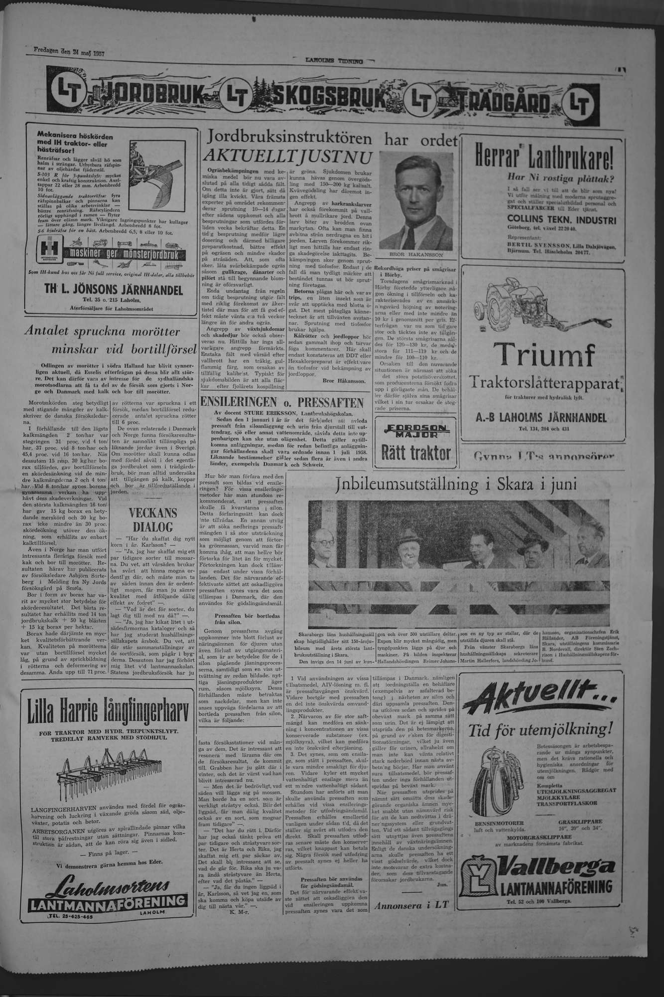 Laholms Tidning Fredag 24 maj 1957, sida 5