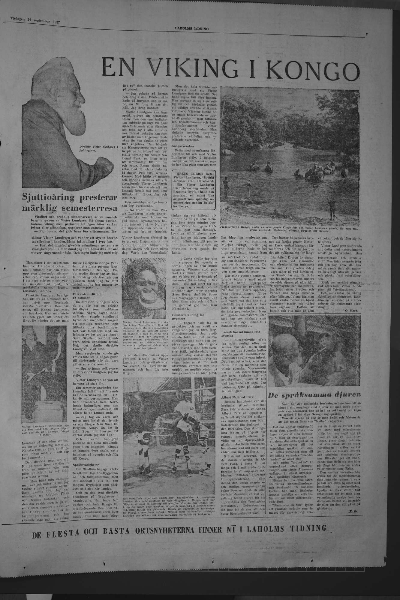 Laholms Tidning Tisdag 24 september 1957, sida 7