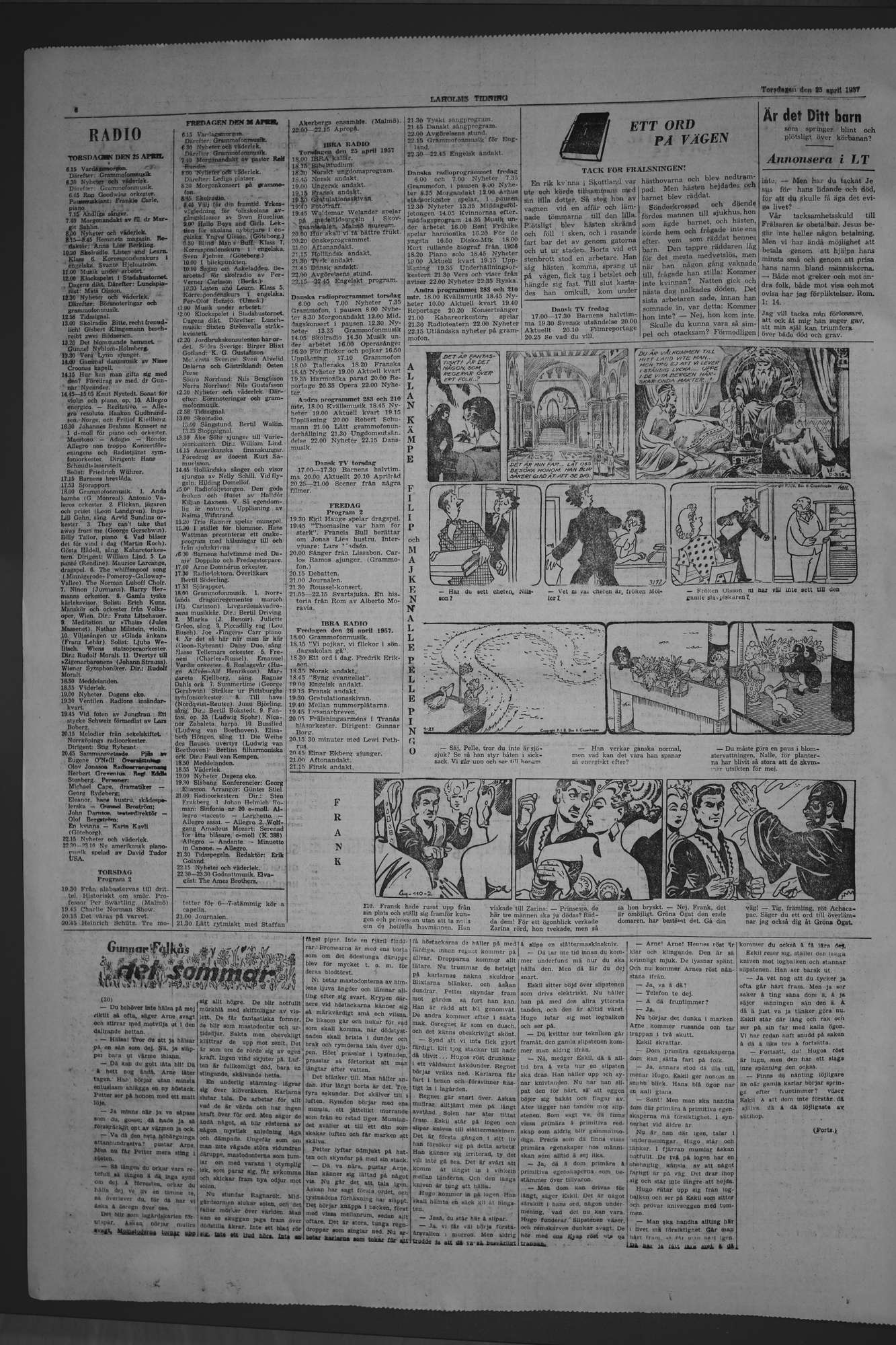 Laholms Tidning Torsdag 25 april 1957, sida 6