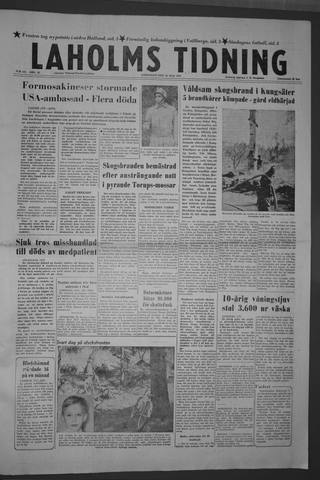 Förstasidan, Lördag 25 maj 1957