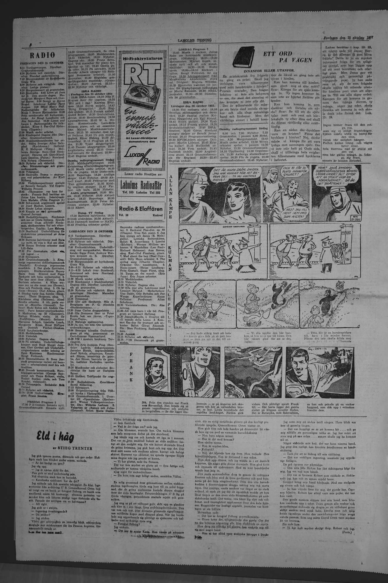 Laholms Tidning Fredag 25 oktober 1957, sida 6