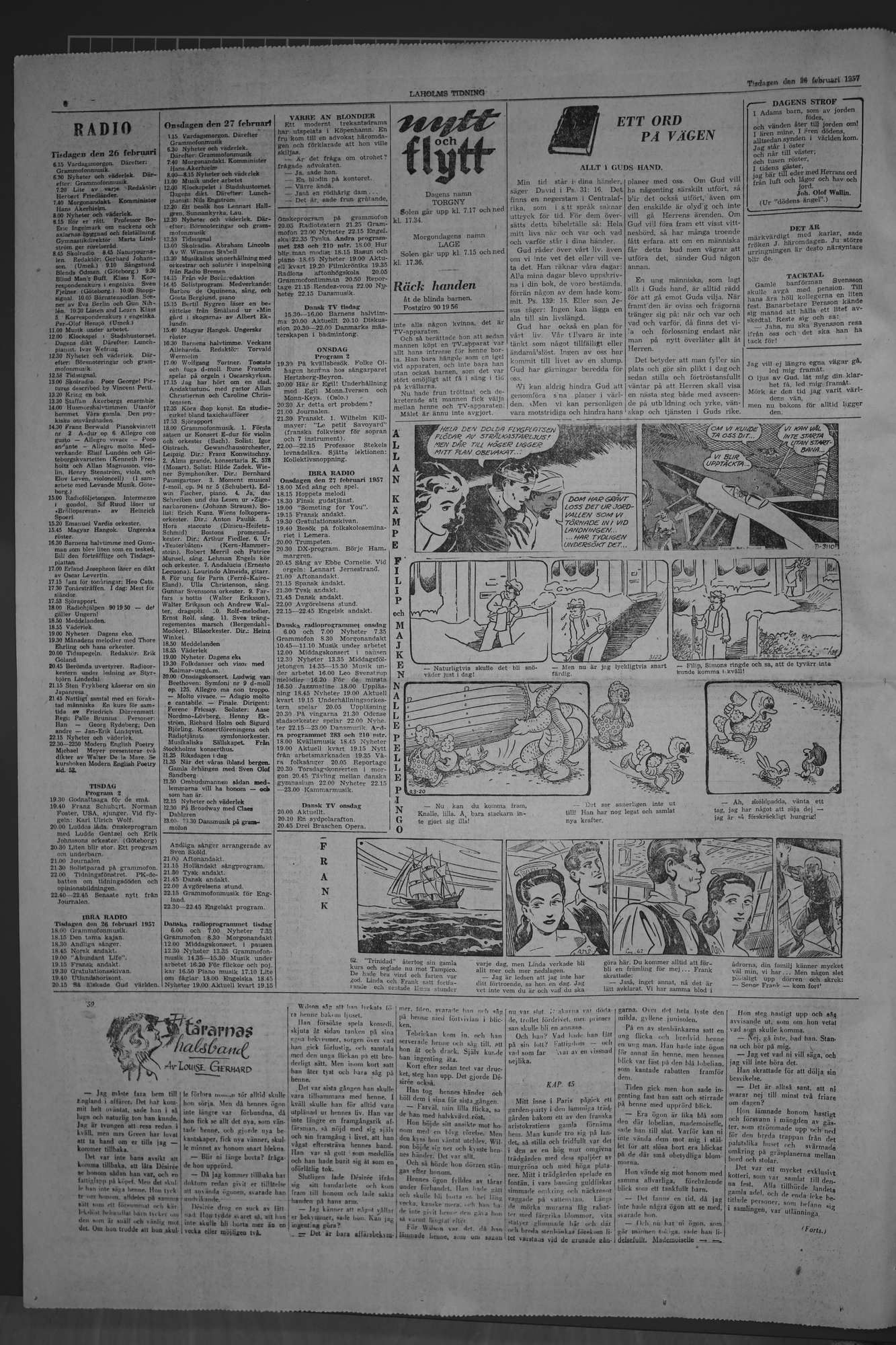 Laholms Tidning Tisdag 26 februari 1957, sida 6