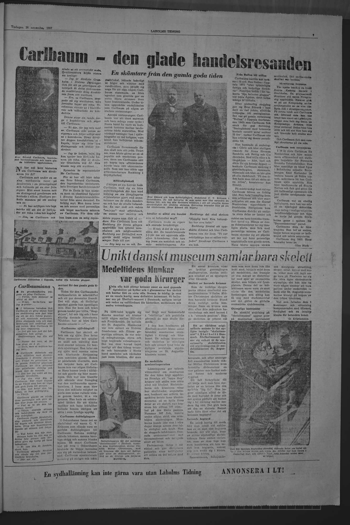 Laholms Tidning Tisdag 26 november 1957, sida 7