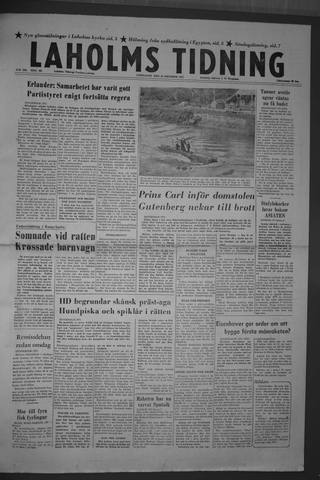 Förstasidan, Lördag 26 oktober 1957
