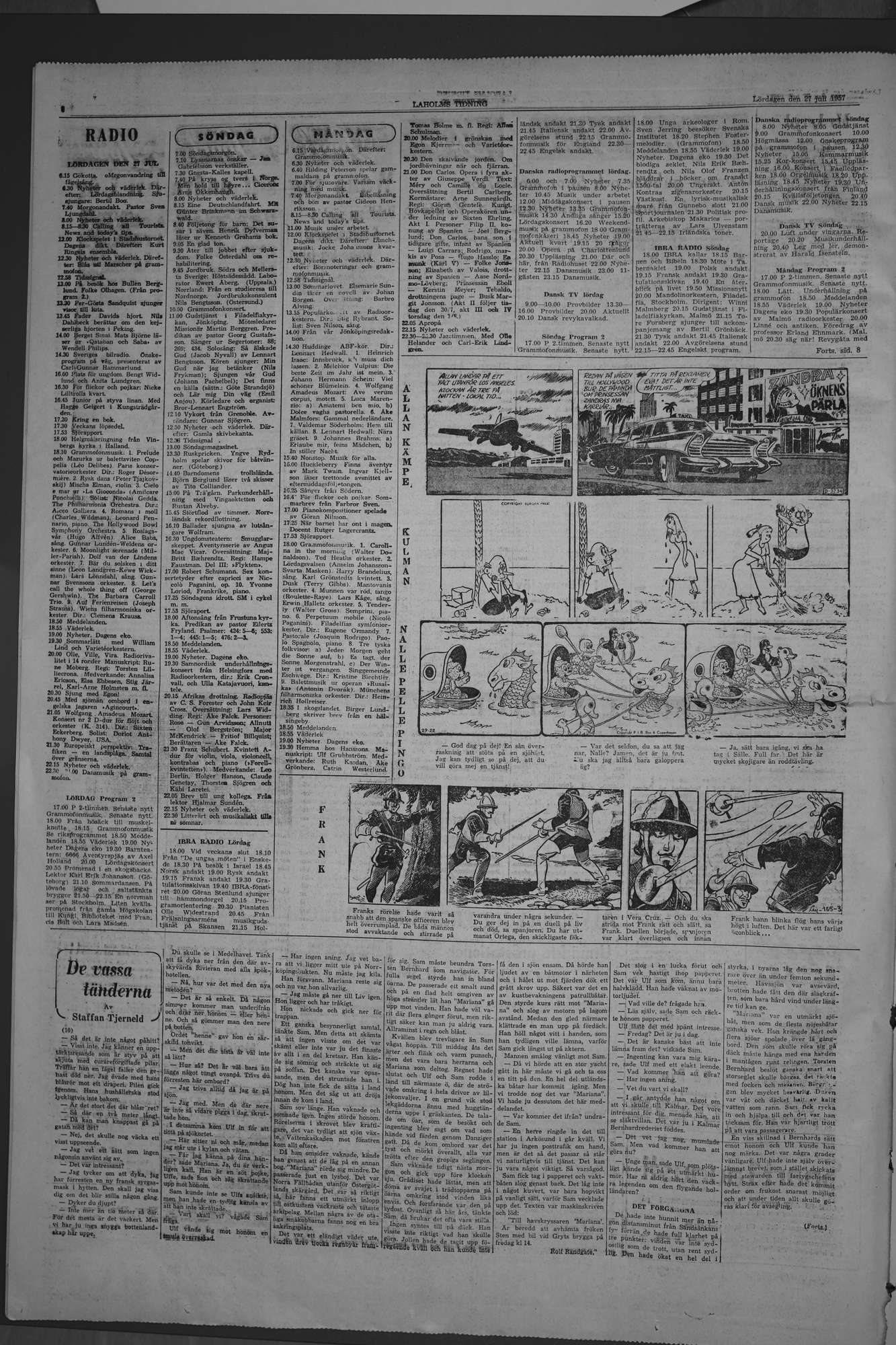 Laholms Tidning Lördag 27 juli 1957, sida 6