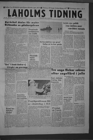 Förstasidan, Torsdag 27 juni 1957
