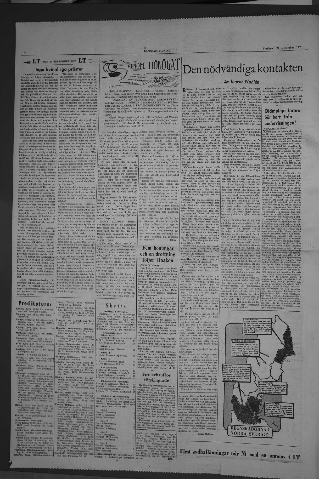Laholms Tidning Fredag 27 september 1957, sida 4