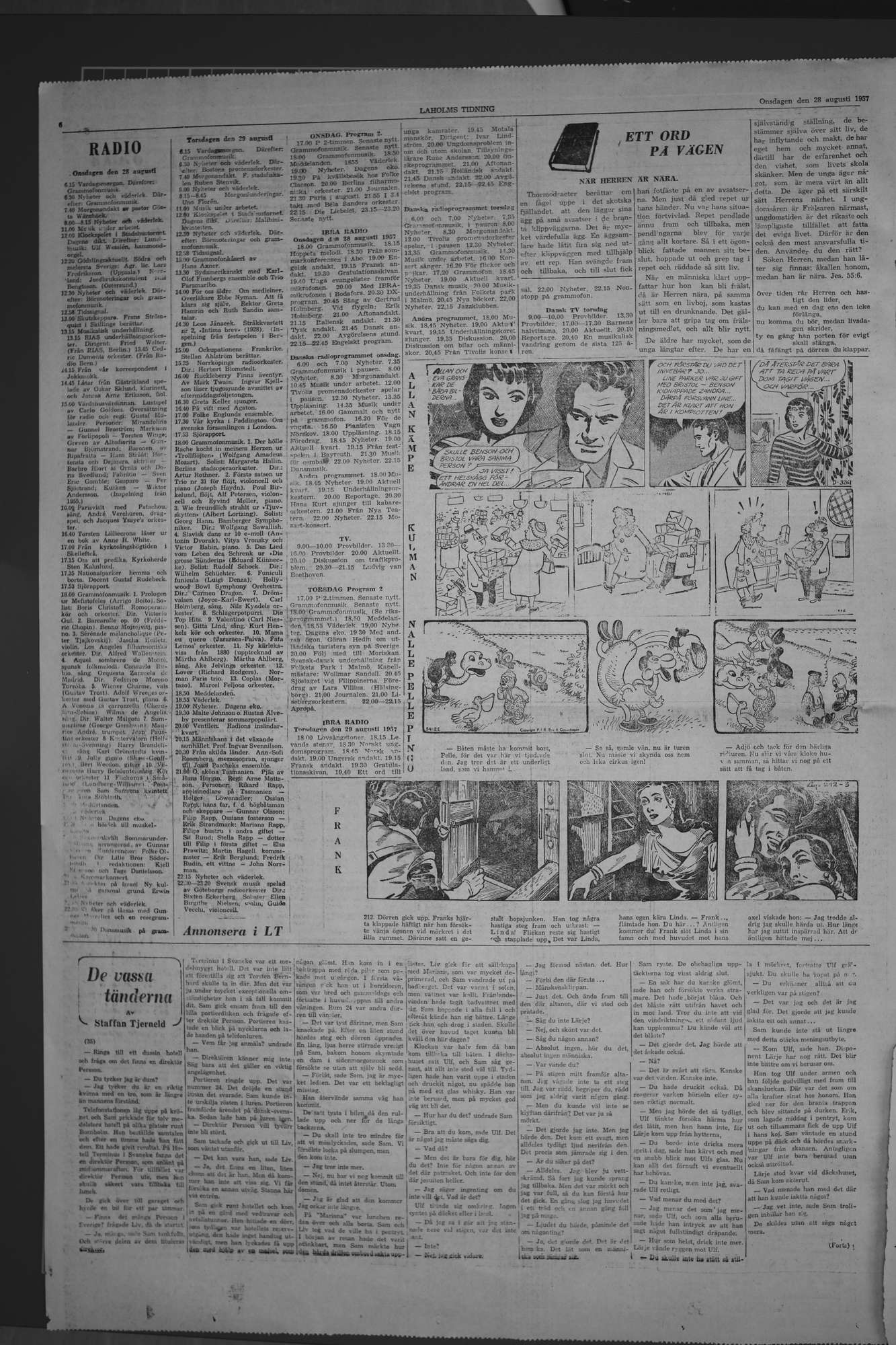 Laholms Tidning Onsdag 28 augusti 1957, sida 6