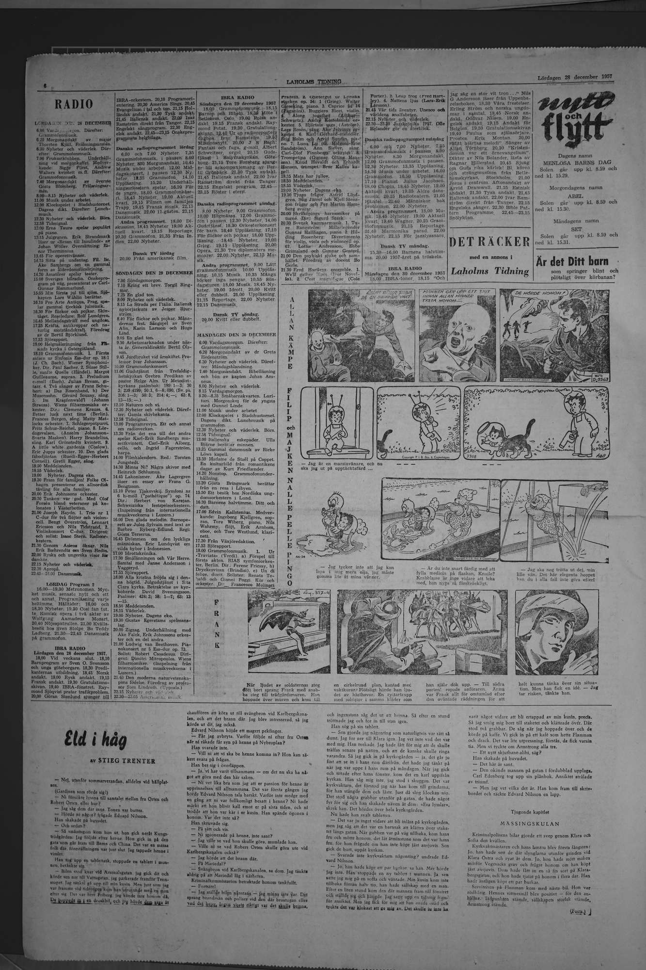 Laholms Tidning Lördag 28 december 1957, sida 6