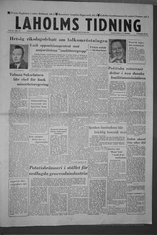 Förstasidan, Tisdag 28 maj 1957